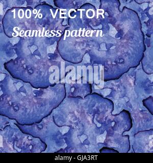 Acquerello seamless motivo floreale Illustrazione Vettoriale