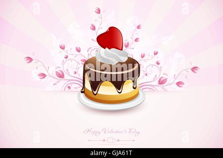 Il giorno di San Valentino biglietto di auguri Illustrazione Vettoriale