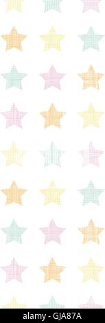 Stelle a trama tessile verticale pastello seamless sfondo pattern Illustrazione Vettoriale