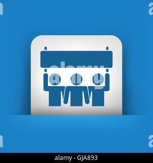 Supporto icona persone Illustrazione Vettoriale