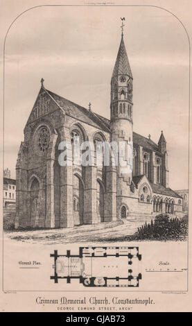 Crimea Memorial Church, Costantinopoli; George Edmund Street, architetto, 1868 Foto Stock