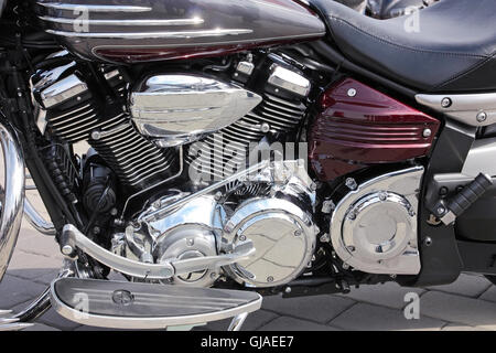 Moto vista laterale di close-up Foto Stock