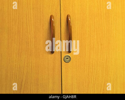 Libro di legno armadio Foto Stock