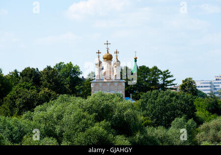 Bella vista sulla Chiesa della Trasfigurazione di Nostro Salvatore su Yar, Ryazan, Russia Foto Stock