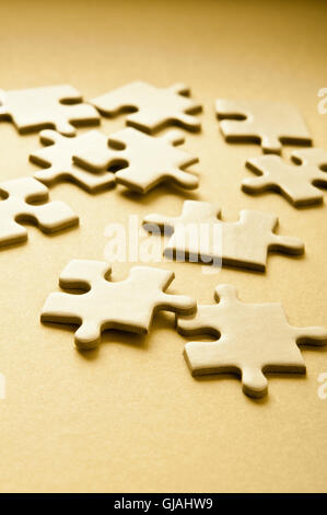 piastrelle di puzzle vuote Foto Stock