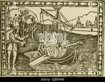 Questa lettera del 1493 di Cristoforo Colombo a Luis de Sant'Angel, che racconta le sue scoperte nelle Americhe, fu ristampata in facsimile e tradotta dall'edizione originale da Johann Rosenbach. Foto Stock