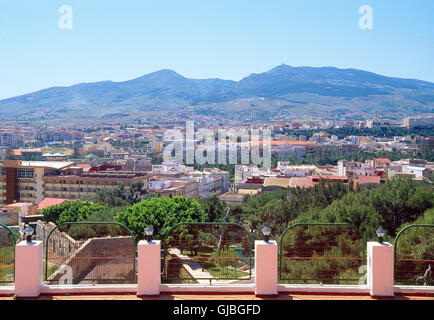 Panoramica dal Parador. Melilla, Spagna. Foto Stock