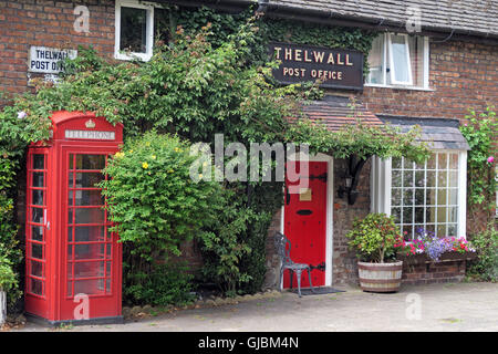 Ufficio postale di Thelwall - Ufficio postale di Old Famous, Bell Lane, Thelwall, Warrington, Cheshire, Inghilterra, Regno Unito Foto Stock