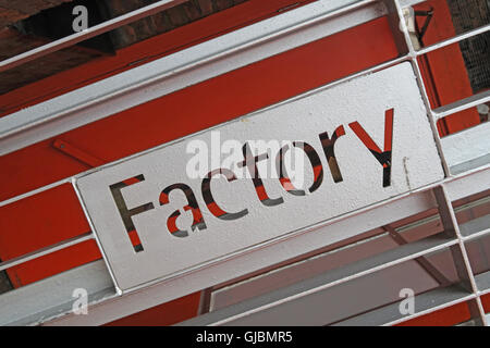 Factory Records uffici fatto251, 118 Princess St, Manchester M1 7EN, England, Regno Unito Foto Stock