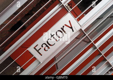 Factory Records uffici fatto251, 118 Princess St, Manchester M1 7EN, England, Regno Unito Foto Stock