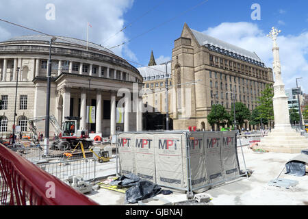 Edificio della fase 2cc - Seconda città attraversando per Manchester Metrolink, St Peters Square North West England, Regno Unito , M2 5PD Foto Stock