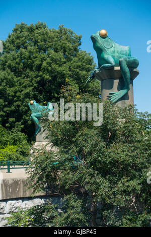 Ponte di rana Willimantic CT Foto Stock