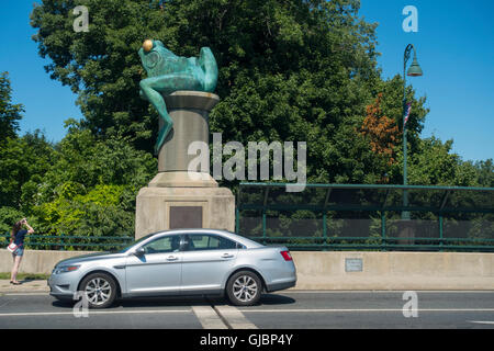 Ponte di rana Willimantic CT Foto Stock