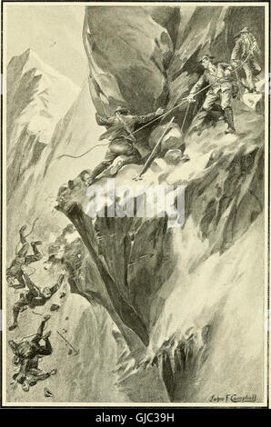 Audaci gesta dei grandi alpinisti; (1921) Foto Stock