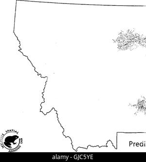 Potenziali wildlife-autostrada interazioni a selezionare miglio-marker lungo Montana Dipartimento di rotte di trasporto (electronic resource) - Un ArcView GIS analisi (2001) Foto Stock
