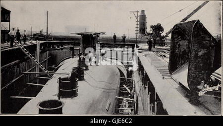 Hudson e gallerie di Manhattan - unificazione di New York e New Jersey in foto e storia. (1908) Foto Stock