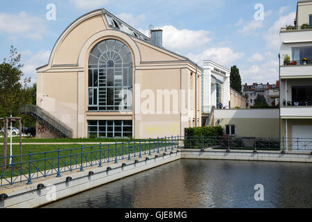 Humboldt Bibliothek biblioteca, Tegel - parte del progetto iba 1987, Berlino, Germania Foto Stock