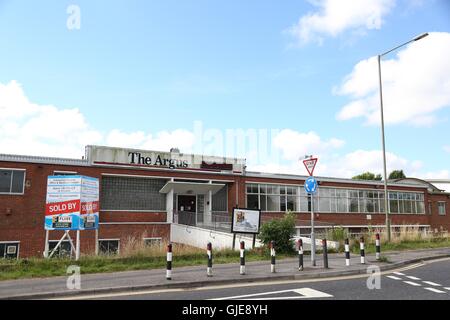 Vista generale di Argus House, l'Argus quotidiani uffici in Crowhurst Road, Brighton. Foto Stock