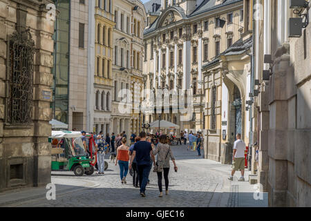 Breslavia Centro Storico nei pressi della vecchia università e Aula Leopoldina Foto Stock