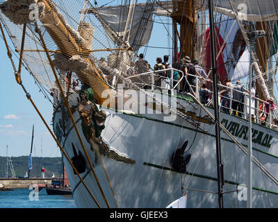 La prua della fregata messicano a Cuauhtémoc Foto Stock