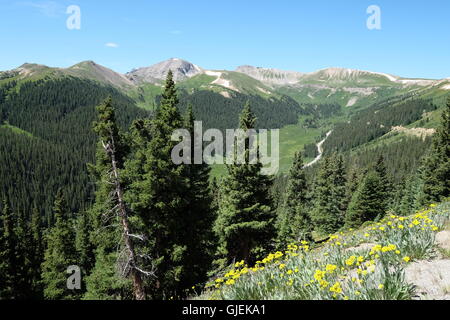 Paesaggio con montagne e il cielo in background all indipendenza passano sulla Divisione Continentale Foto Stock