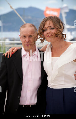 Jarkko Lahti e Oona Airola presso il giorno più felice della vita di Olli Maki pellicola fotografica chiamata alla sessantanovesima Cannes Film Festival 2016 Foto Stock