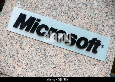 Microsoft office nel centro cittadino di Ottawa, Ont., il 11 agosto, 2016. Foto Stock