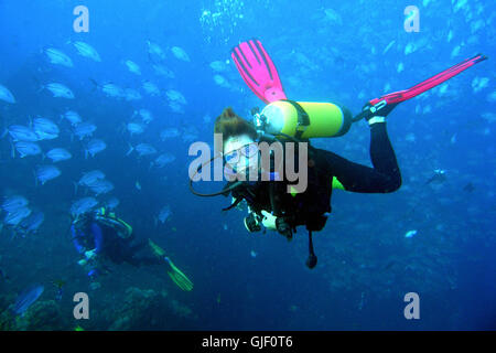 nel profondo. Foto Stock