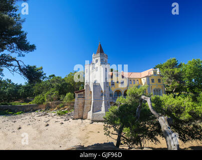 Il Museu Condes de Castro Guimaraes in Cascais a Cascais, un portoghese città costiera di 30 km a ovest di Lisbona. Foto Stock