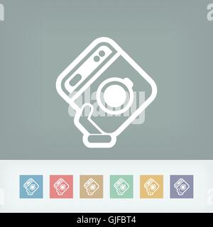 Macchina di lavaggio icona Illustrazione Vettoriale