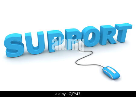 Sfoglia il supporto - Blu Mouse Foto Stock