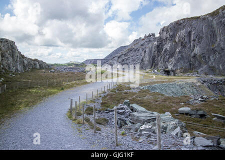 Dinorwig cava di ardesia, Snowdonia, Galles Foto Stock