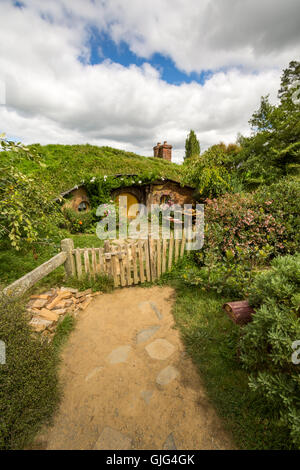 HOBBITON home di The Hobbit film e IL SIGNORE DEGLI ANELLI 2016 nel febbraio 04, 2016 in Matamata, Nuova Zelanda 2016 Foto Stock