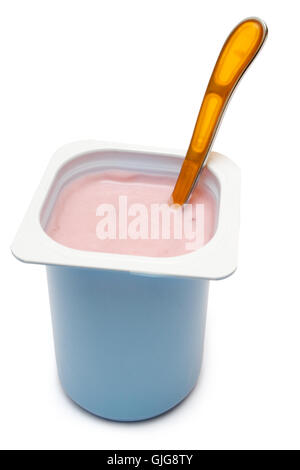 Yogurt alla fragola Foto Stock