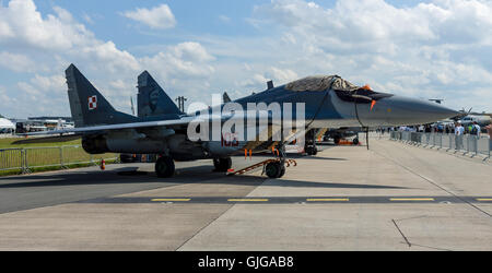 Superiorità aerea, multirole fighter Mikojan-Gurewitsch MiG-29. Polish Air Force. Foto Stock