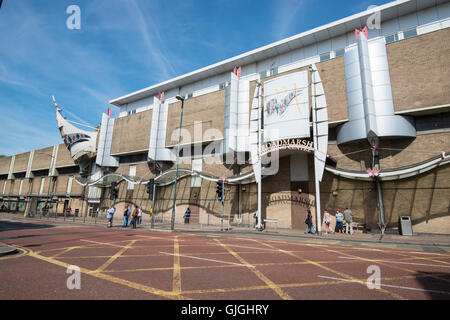 Collin Street e Broadmarsh Centro Shopping, prima dello sviluppo. Nottinghamshire England Regno Unito Foto Stock