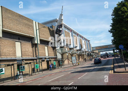 Collin Street e Broadmarsh Centro Shopping, prima dello sviluppo. Nottinghamshire England Regno Unito Foto Stock