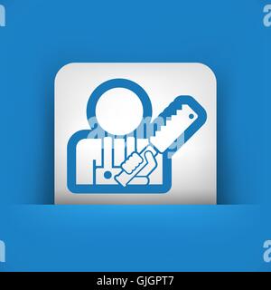 Icona di Woodman Illustrazione Vettoriale