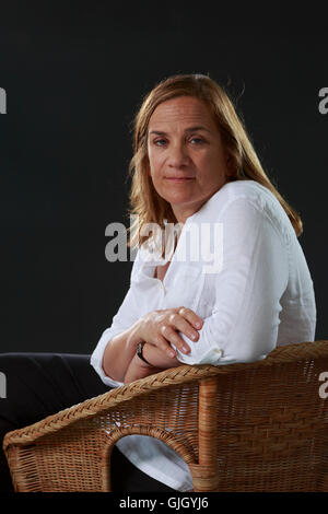 Edinburgh, Regno Unito. Il 16 agosto 2016. Edinburgh International Book Festival 4 giorno. Edinburgh International Book Festival avrà luogo a Charlotte Square Gardens. Edimburgo. Foto di Tracy Chevalier. Pak@ Mera/Alamy Live News Foto Stock