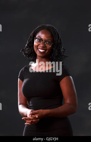 Edinburgh, Regno Unito. Il 16 agosto 2016. Edinburgh International Book Festival 4 giorno. Edinburgh International Book Festival avrà luogo a Charlotte Square Gardens. Edimburgo. Nella foto Chimwemwe Undi. Pak@ Mera/Alamy Live News Foto Stock