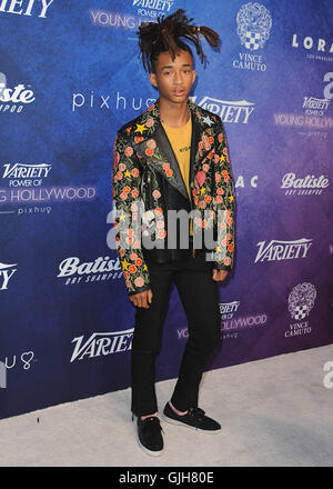 Los Angeles, Stati Uniti d'America. Il 16 agosto, 2016. Jaden Smith alla varietà del potere dei giovani evento hollywoodiano a Neuehouse Hollywood di Agosto 16, 2016 a Los Angeles, California. Credito: MediaPunch Inc/Alamy Live News Foto Stock