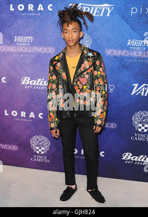 Los Angeles, Stati Uniti d'America. Il 16 agosto, 2016. Jaden Smith alla varietà del potere dei giovani evento hollywoodiano a Neuehouse Hollywood di Agosto 16, 2016 a Los Angeles, California. Credito: MediaPunch Inc/Alamy Live News Foto Stock