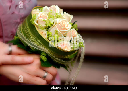 Mani mano wedding Foto Stock