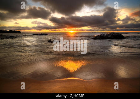 Tramonto in Africa al crepuscolo Foto Stock