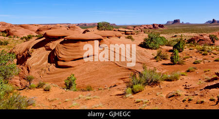 Rock Formation, Mystery Valley, Arizona, Stati Uniti Foto Stock
