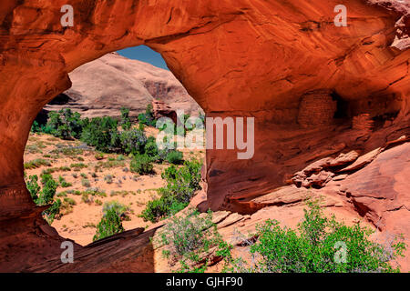 Luna di miele arco, Mystery Valley, Arizona, Stati Uniti Foto Stock