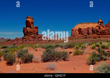 Formazioni rocciose, Mystery Valley, Arizona, Stati Uniti Foto Stock
