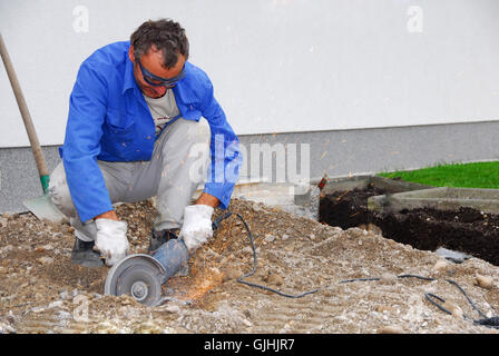 ferro di roccia strumento Foto Stock