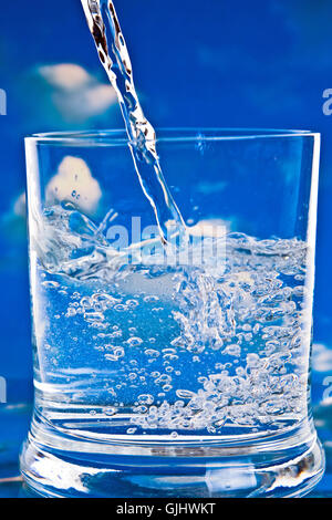 Calice di vetro tumbler Foto Stock