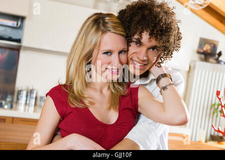 Flirt flirt felici Foto Stock